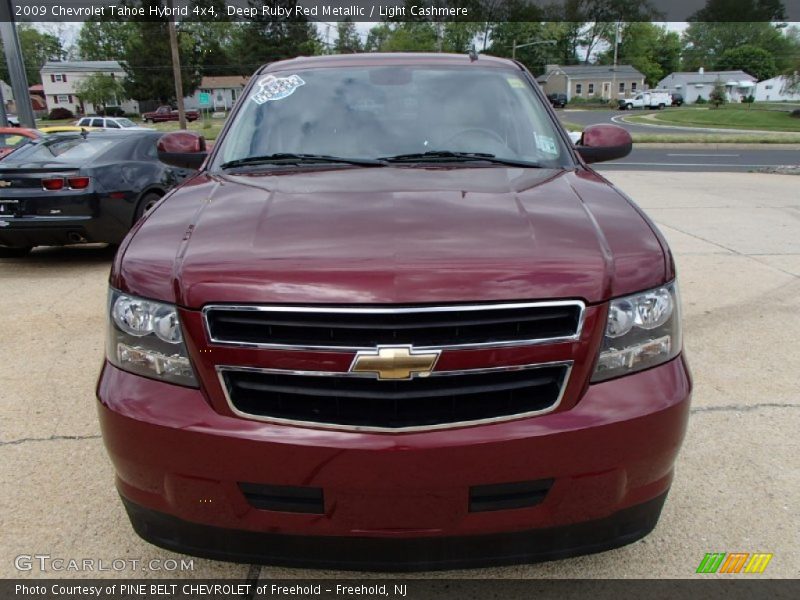 Deep Ruby Red Metallic / Light Cashmere 2009 Chevrolet Tahoe Hybrid 4x4