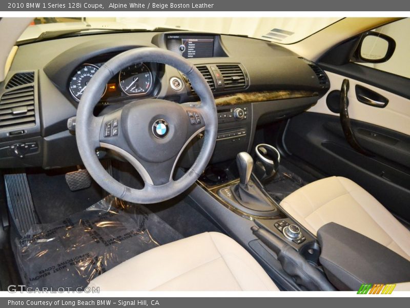  2010 1 Series 128i Coupe Beige Boston Leather Interior