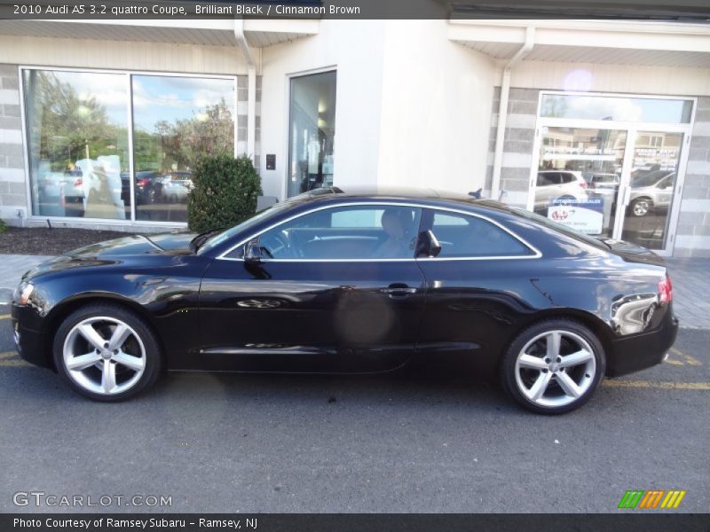 Brilliant Black / Cinnamon Brown 2010 Audi A5 3.2 quattro Coupe
