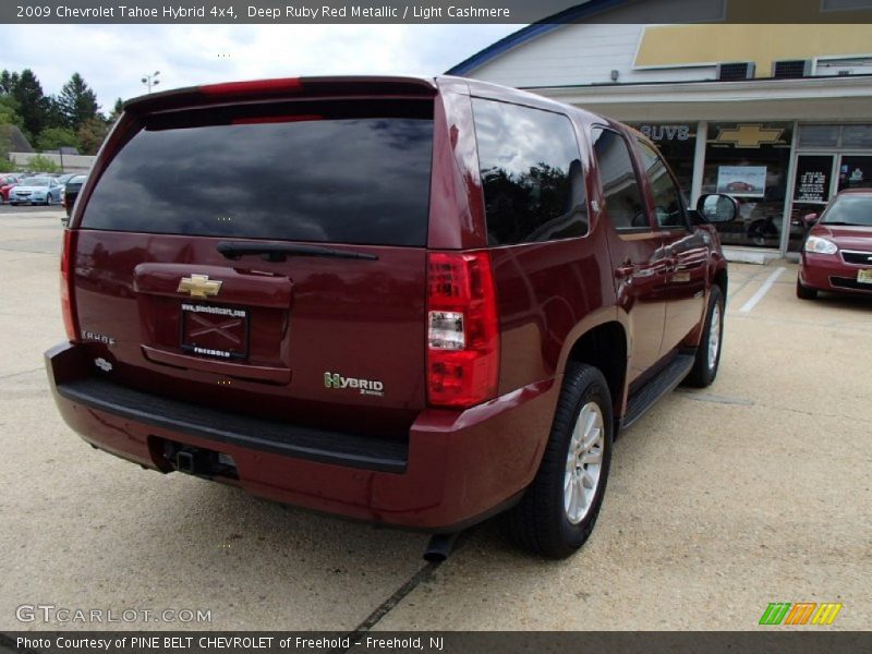 Deep Ruby Red Metallic / Light Cashmere 2009 Chevrolet Tahoe Hybrid 4x4