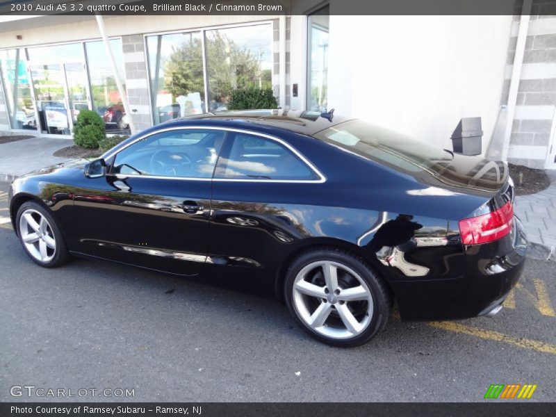 Brilliant Black / Cinnamon Brown 2010 Audi A5 3.2 quattro Coupe