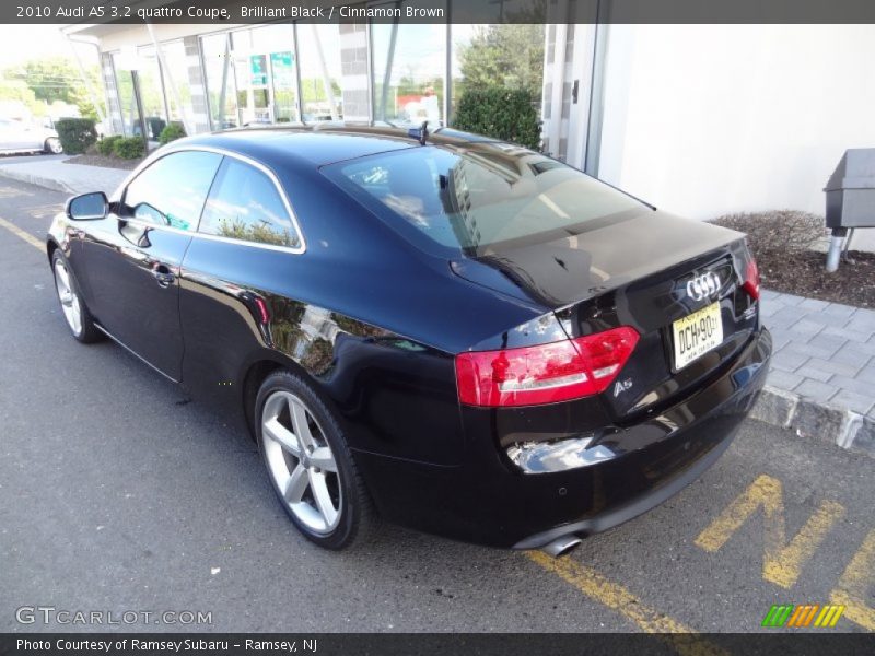 Brilliant Black / Cinnamon Brown 2010 Audi A5 3.2 quattro Coupe