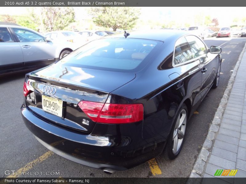 Brilliant Black / Cinnamon Brown 2010 Audi A5 3.2 quattro Coupe