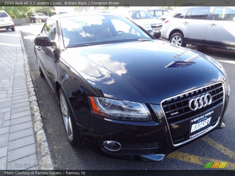 Brilliant Black / Cinnamon Brown 2010 Audi A5 3.2 quattro Coupe