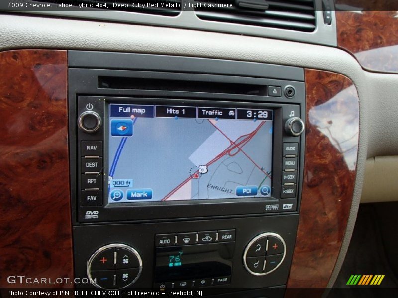 Deep Ruby Red Metallic / Light Cashmere 2009 Chevrolet Tahoe Hybrid 4x4