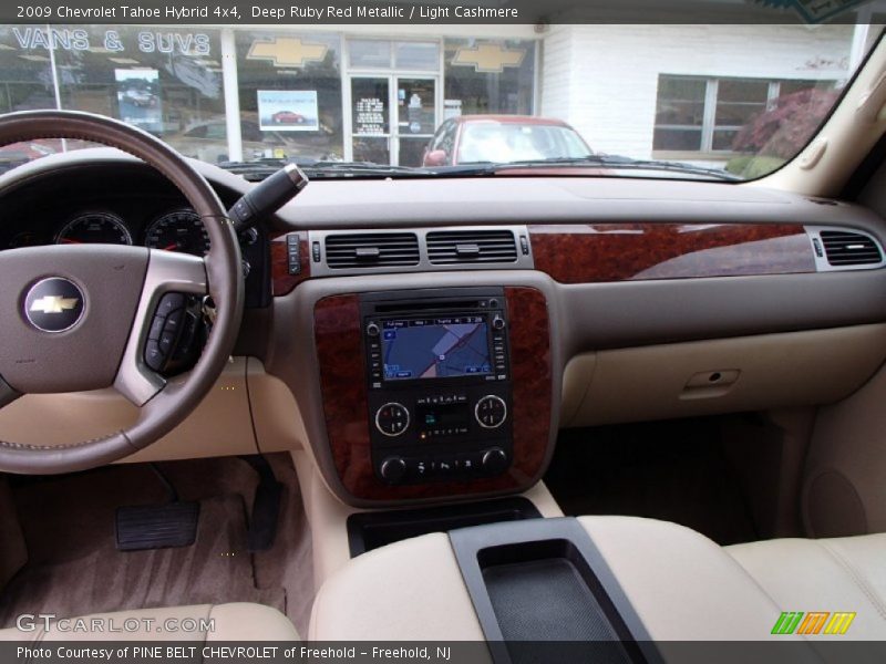 Deep Ruby Red Metallic / Light Cashmere 2009 Chevrolet Tahoe Hybrid 4x4