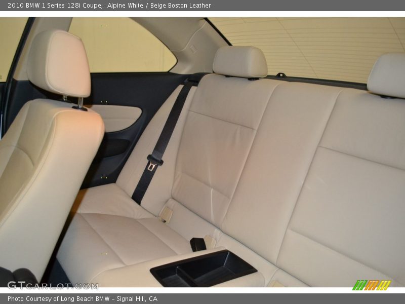 Alpine White / Beige Boston Leather 2010 BMW 1 Series 128i Coupe