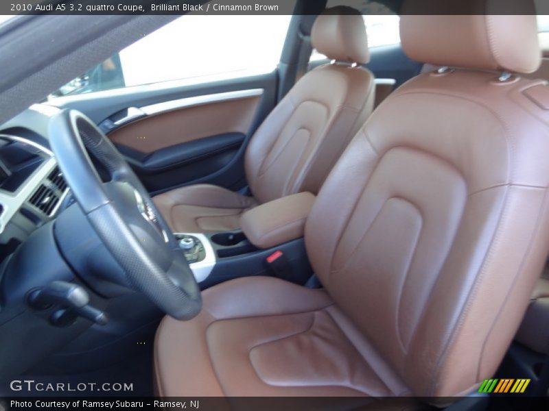 Front Seat of 2010 A5 3.2 quattro Coupe