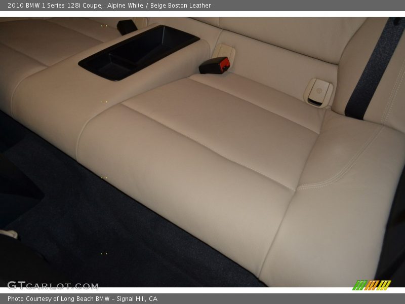 Alpine White / Beige Boston Leather 2010 BMW 1 Series 128i Coupe