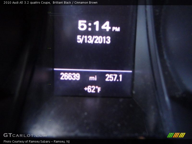 Brilliant Black / Cinnamon Brown 2010 Audi A5 3.2 quattro Coupe