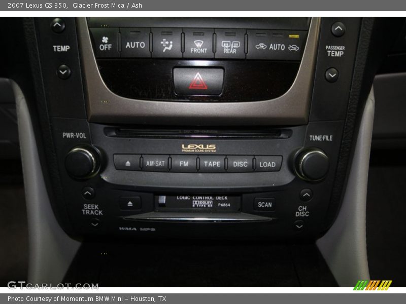 Controls of 2007 GS 350