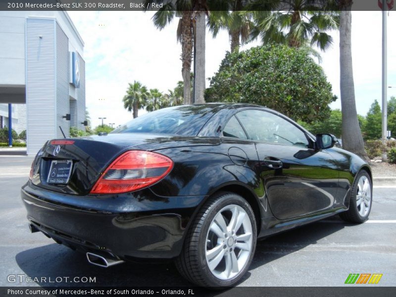 Black / Red 2010 Mercedes-Benz SLK 300 Roadster
