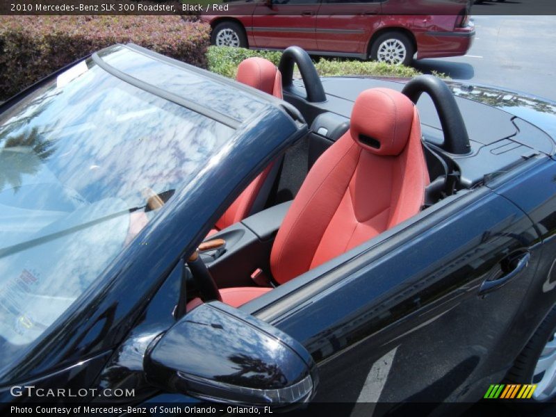 Black / Red 2010 Mercedes-Benz SLK 300 Roadster