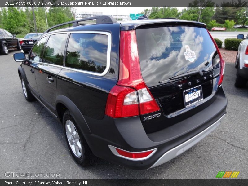 Black Sapphire Metallic / Espresso Brown 2012 Volvo XC70 3.2 AWD