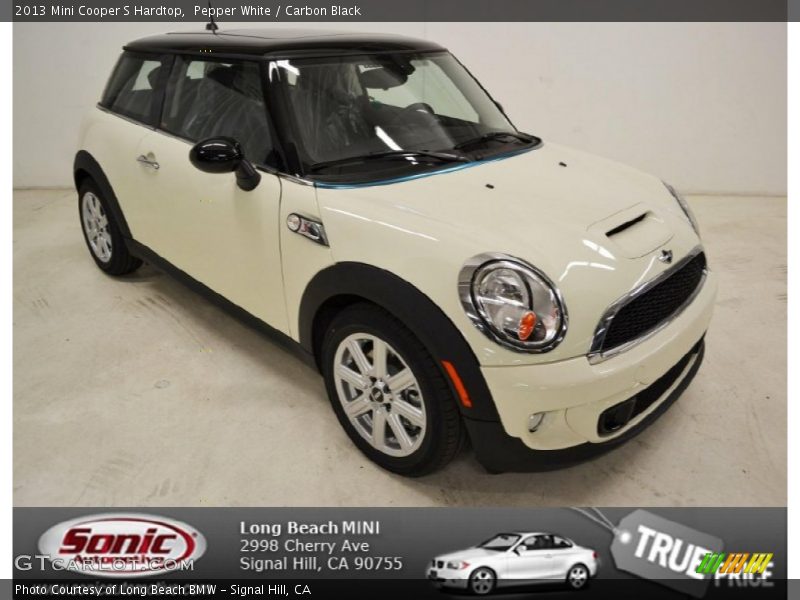 Pepper White / Carbon Black 2013 Mini Cooper S Hardtop