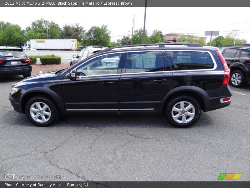 Black Sapphire Metallic / Espresso Brown 2012 Volvo XC70 3.2 AWD