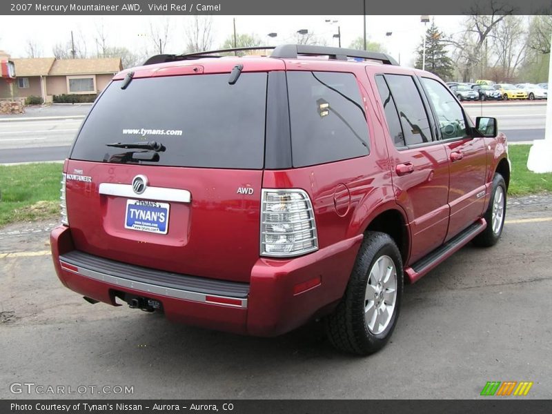 Vivid Red / Camel 2007 Mercury Mountaineer AWD