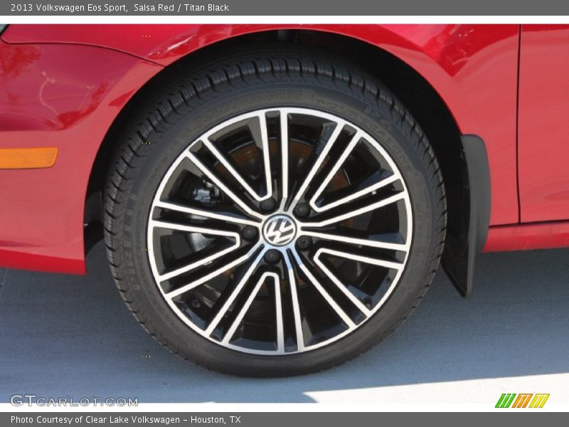 Salsa Red / Titan Black 2013 Volkswagen Eos Sport