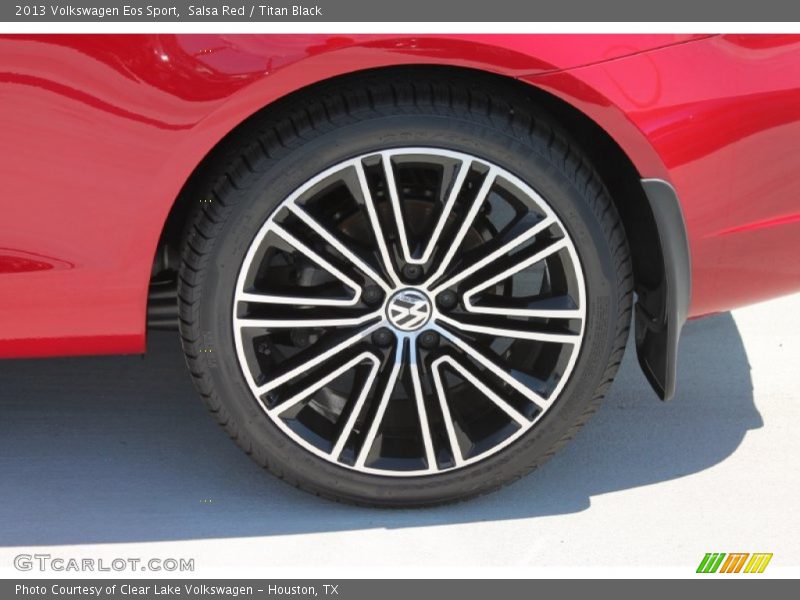 Salsa Red / Titan Black 2013 Volkswagen Eos Sport