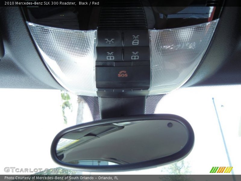Black / Red 2010 Mercedes-Benz SLK 300 Roadster