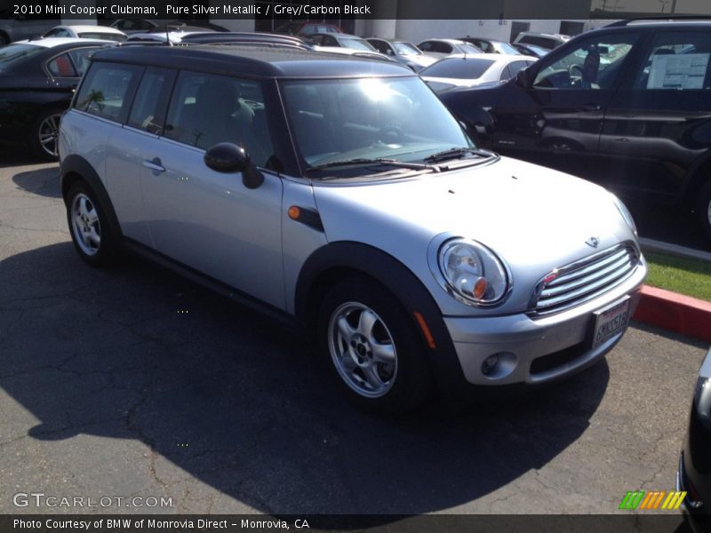 Pure Silver Metallic / Grey/Carbon Black 2010 Mini Cooper Clubman