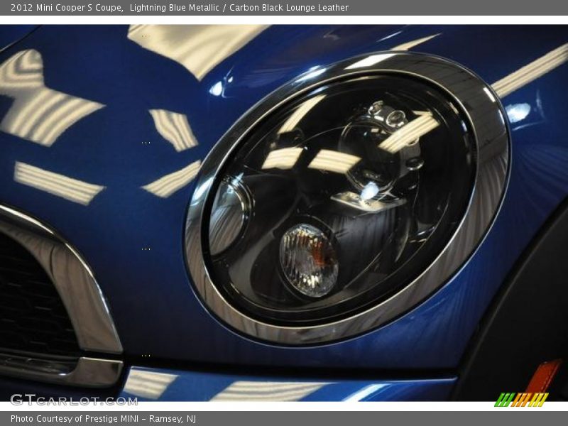 Lightning Blue Metallic / Carbon Black Lounge Leather 2012 Mini Cooper S Coupe
