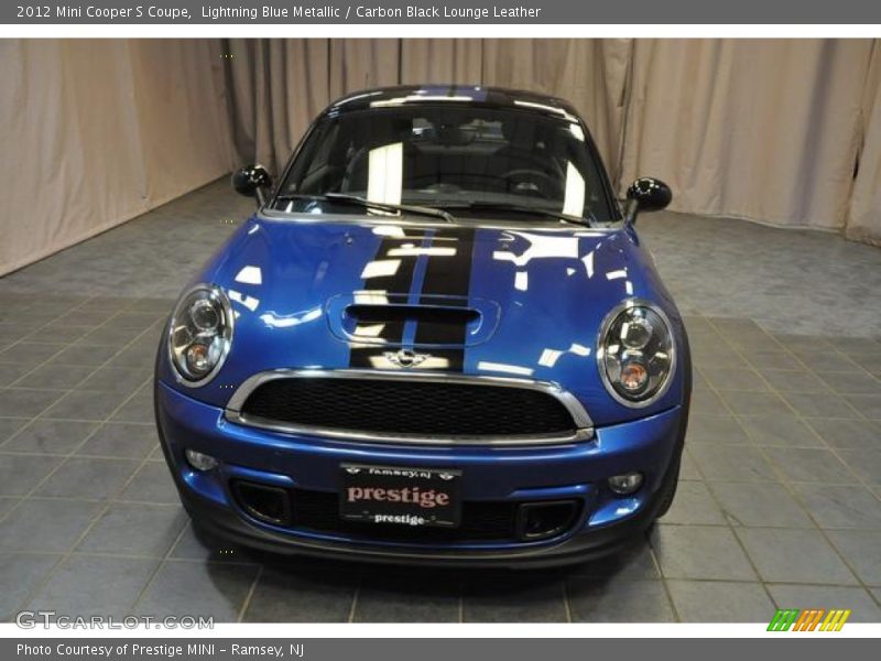 Lightning Blue Metallic / Carbon Black Lounge Leather 2012 Mini Cooper S Coupe