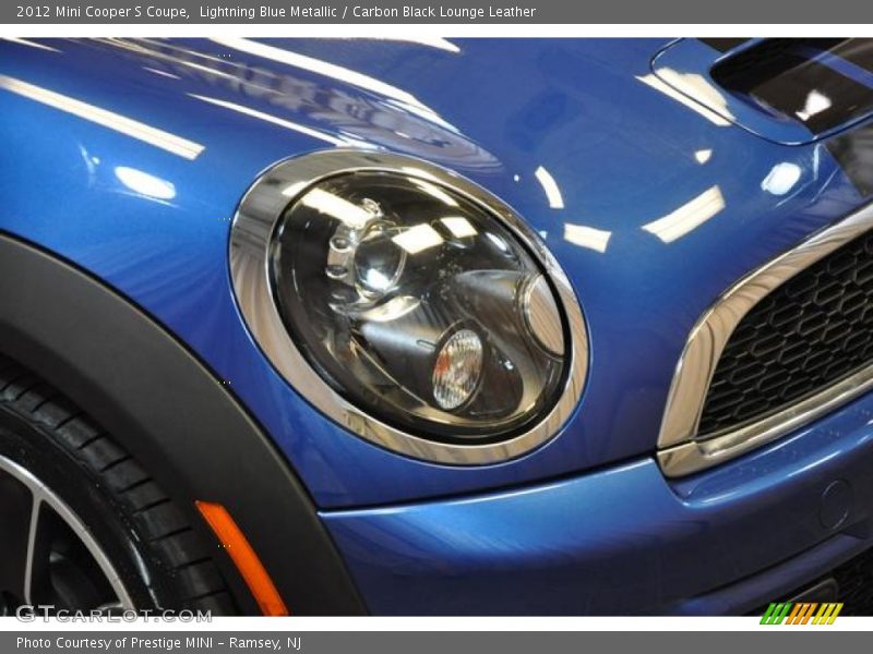 Lightning Blue Metallic / Carbon Black Lounge Leather 2012 Mini Cooper S Coupe