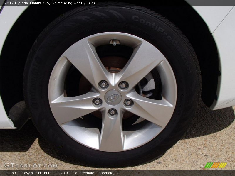 Shimmering White / Beige 2012 Hyundai Elantra GLS