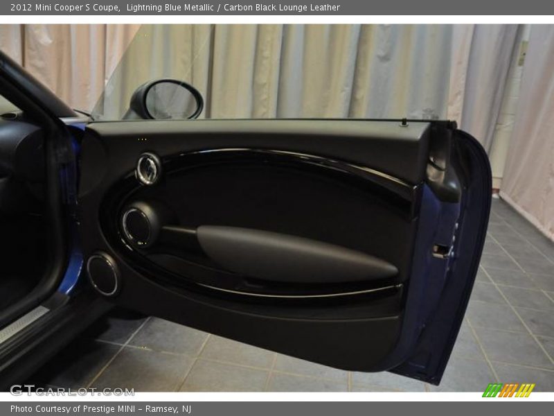 Lightning Blue Metallic / Carbon Black Lounge Leather 2012 Mini Cooper S Coupe