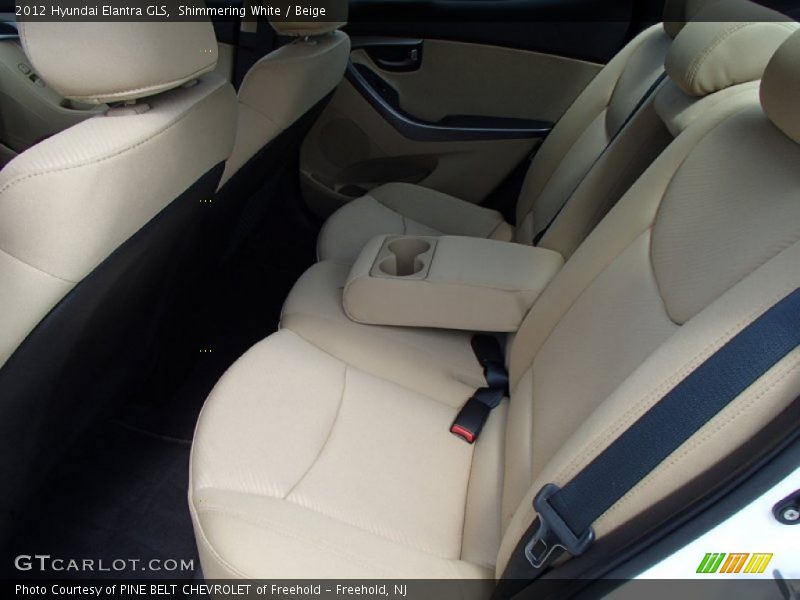 Shimmering White / Beige 2012 Hyundai Elantra GLS