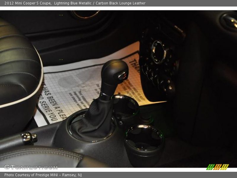 Lightning Blue Metallic / Carbon Black Lounge Leather 2012 Mini Cooper S Coupe