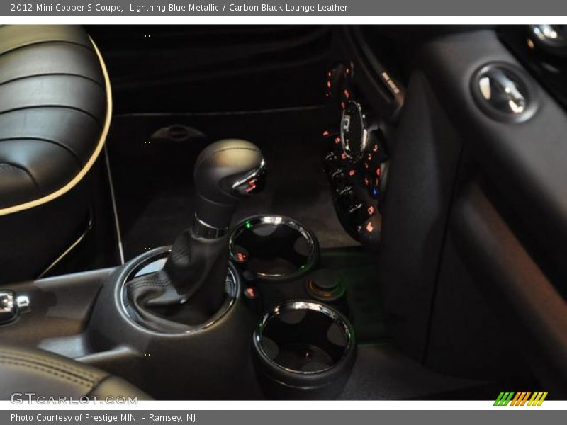 Lightning Blue Metallic / Carbon Black Lounge Leather 2012 Mini Cooper S Coupe