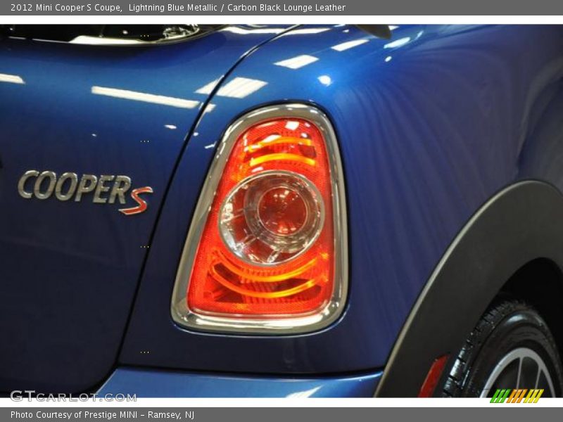 Lightning Blue Metallic / Carbon Black Lounge Leather 2012 Mini Cooper S Coupe