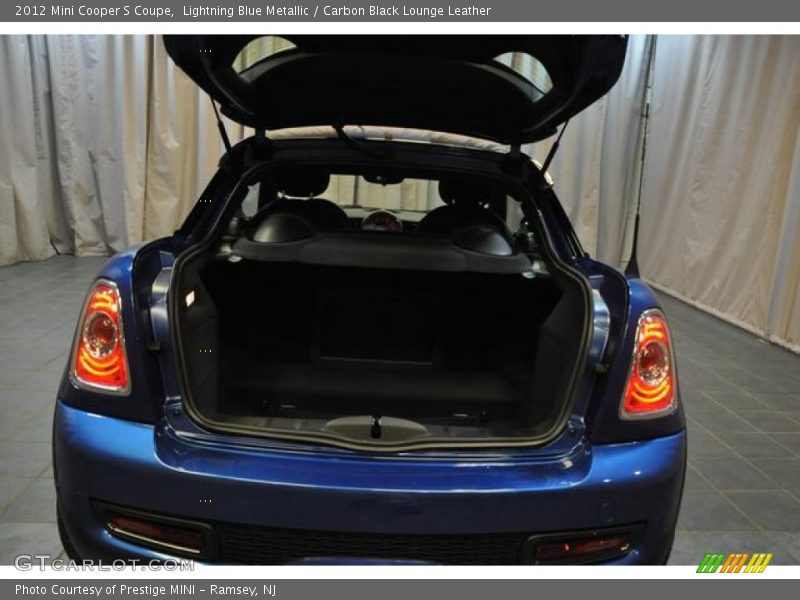 Lightning Blue Metallic / Carbon Black Lounge Leather 2012 Mini Cooper S Coupe