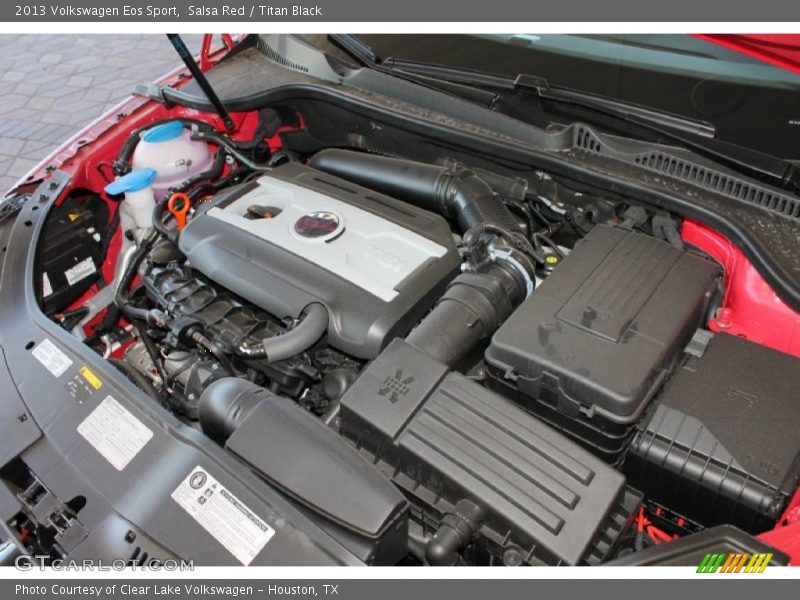 Salsa Red / Titan Black 2013 Volkswagen Eos Sport