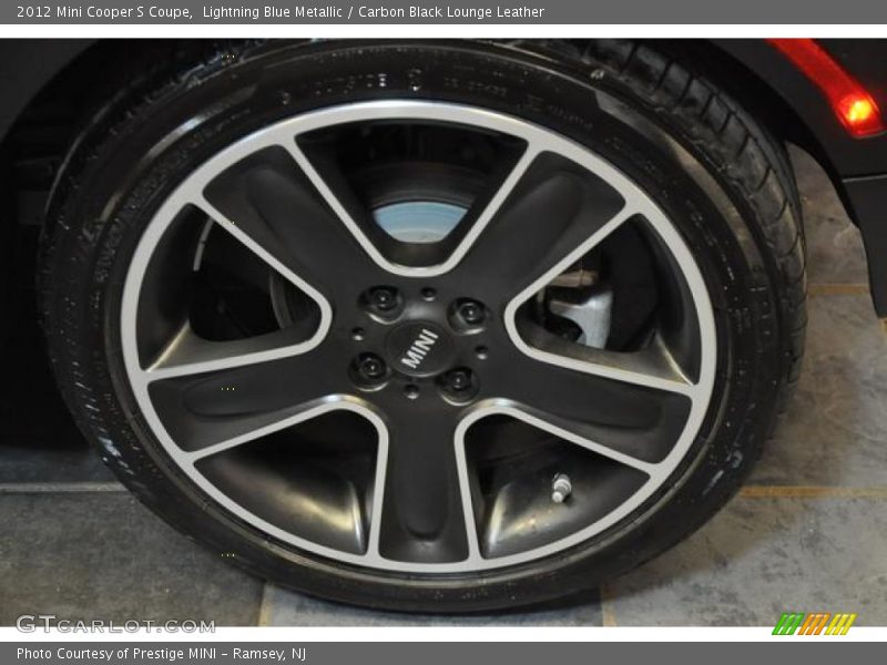 Lightning Blue Metallic / Carbon Black Lounge Leather 2012 Mini Cooper S Coupe