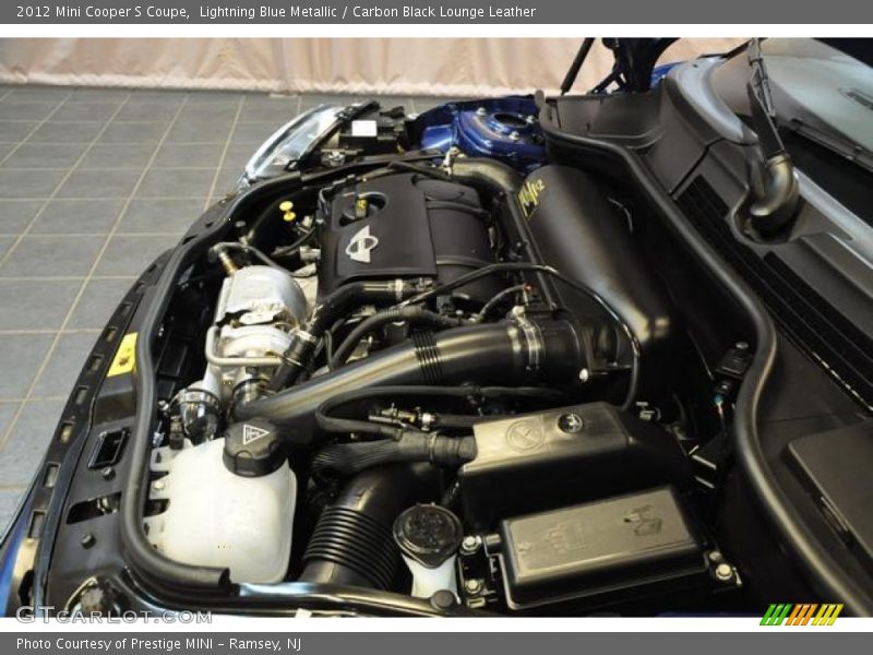 Lightning Blue Metallic / Carbon Black Lounge Leather 2012 Mini Cooper S Coupe