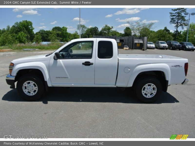 Summit White / Pewter 2004 GMC Canyon SLE Extended Cab