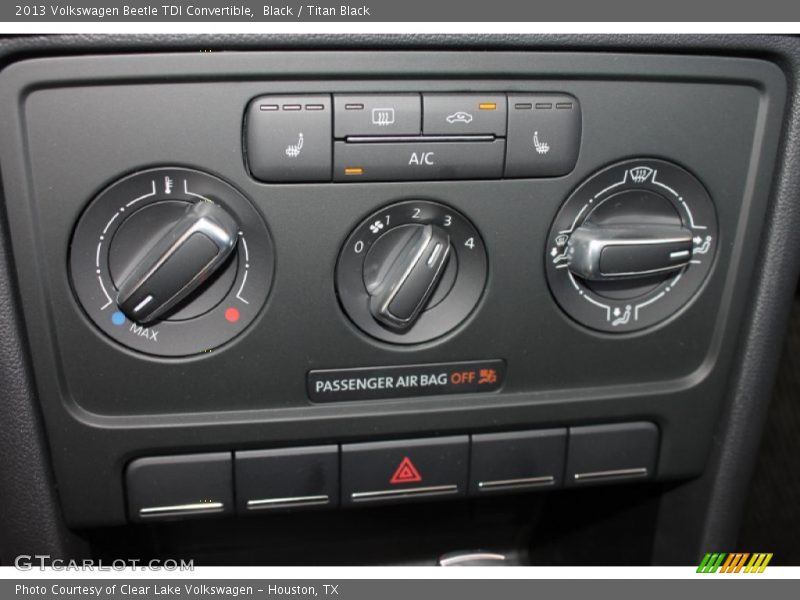 Controls of 2013 Beetle TDI Convertible