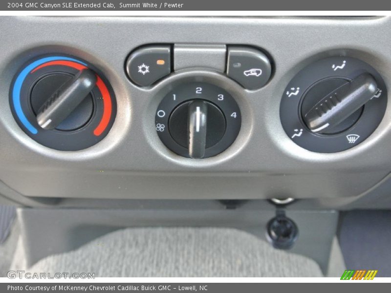 Summit White / Pewter 2004 GMC Canyon SLE Extended Cab