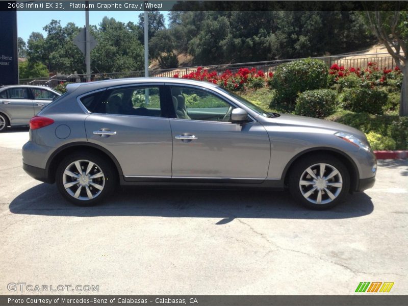 Platinum Graphite Gray / Wheat 2008 Infiniti EX 35