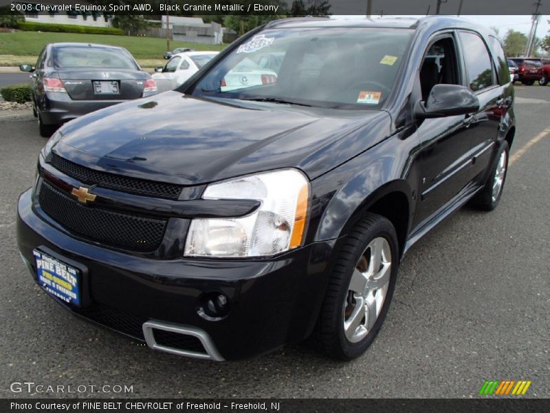 Black Granite Metallic / Ebony 2008 Chevrolet Equinox Sport AWD