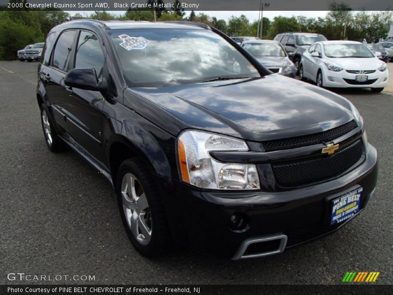 Black Granite Metallic / Ebony 2008 Chevrolet Equinox Sport AWD