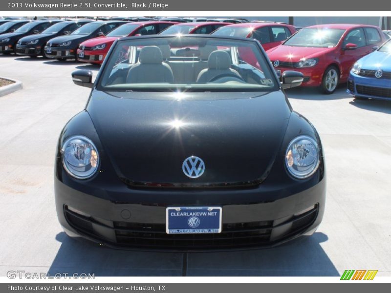 Black / Beige 2013 Volkswagen Beetle 2.5L Convertible