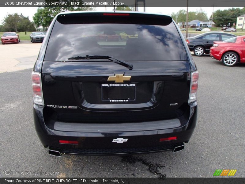 Black Granite Metallic / Ebony 2008 Chevrolet Equinox Sport AWD