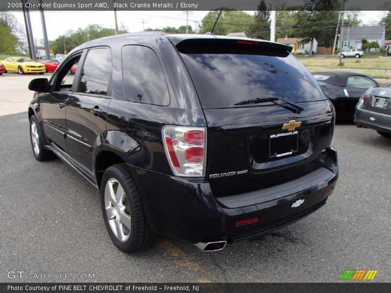 Black Granite Metallic / Ebony 2008 Chevrolet Equinox Sport AWD