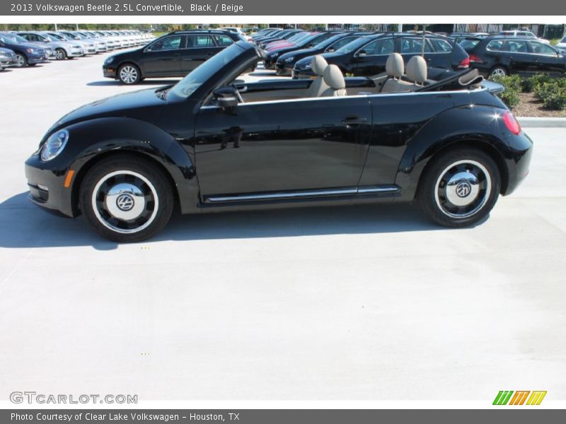 Black / Beige 2013 Volkswagen Beetle 2.5L Convertible