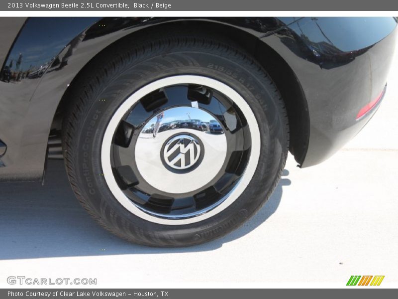 Black / Beige 2013 Volkswagen Beetle 2.5L Convertible