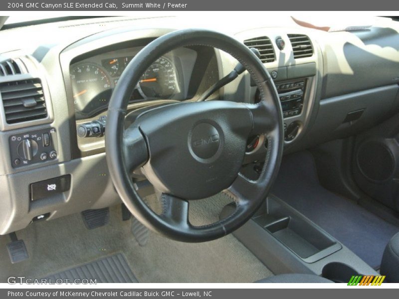 Summit White / Pewter 2004 GMC Canyon SLE Extended Cab